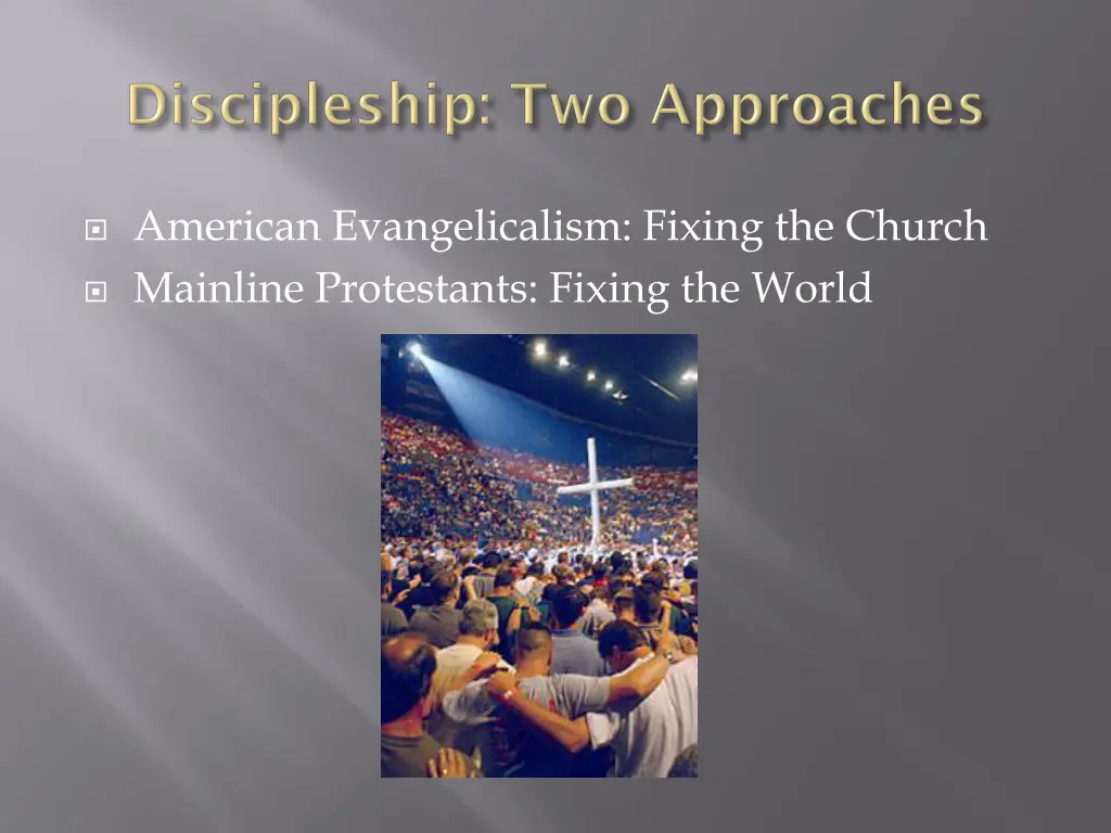 american evangelicalism fixing the church