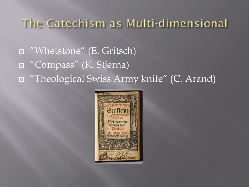 whetstone e gritsch compass k stjerna theological