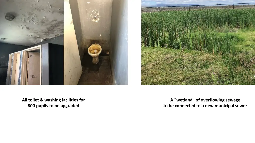 all toilet washing facilities for 800 pupils