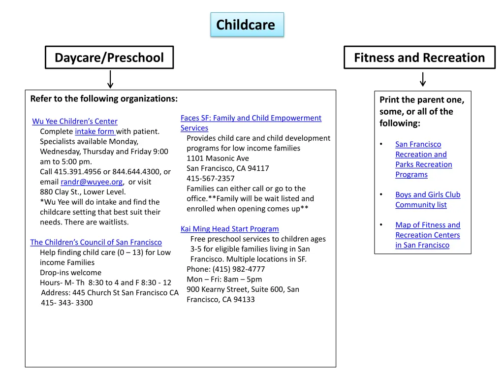 childcare