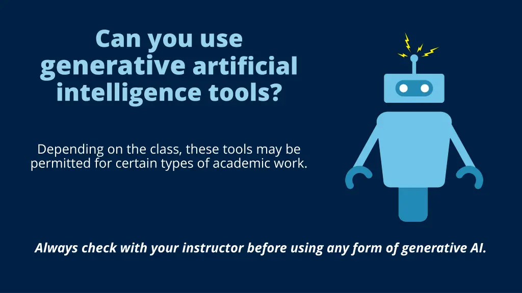 can you use generative artificial intelligence