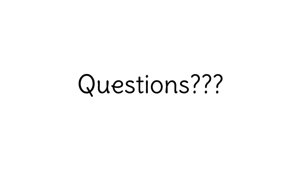 questions