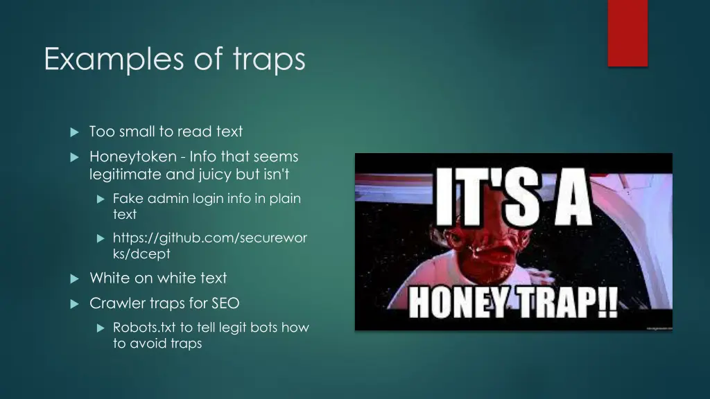 examples of traps