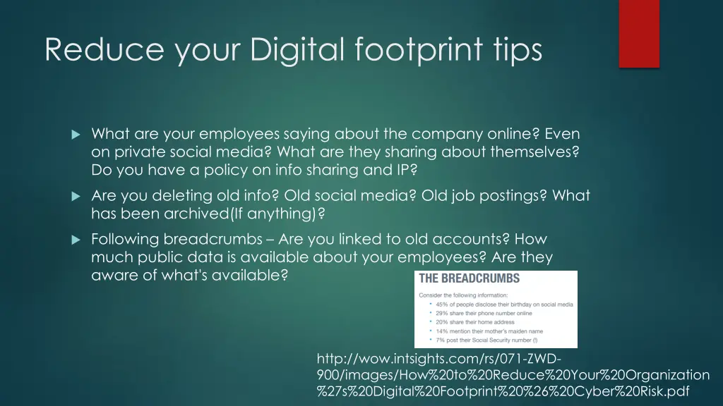 reduce your digital footprint tips