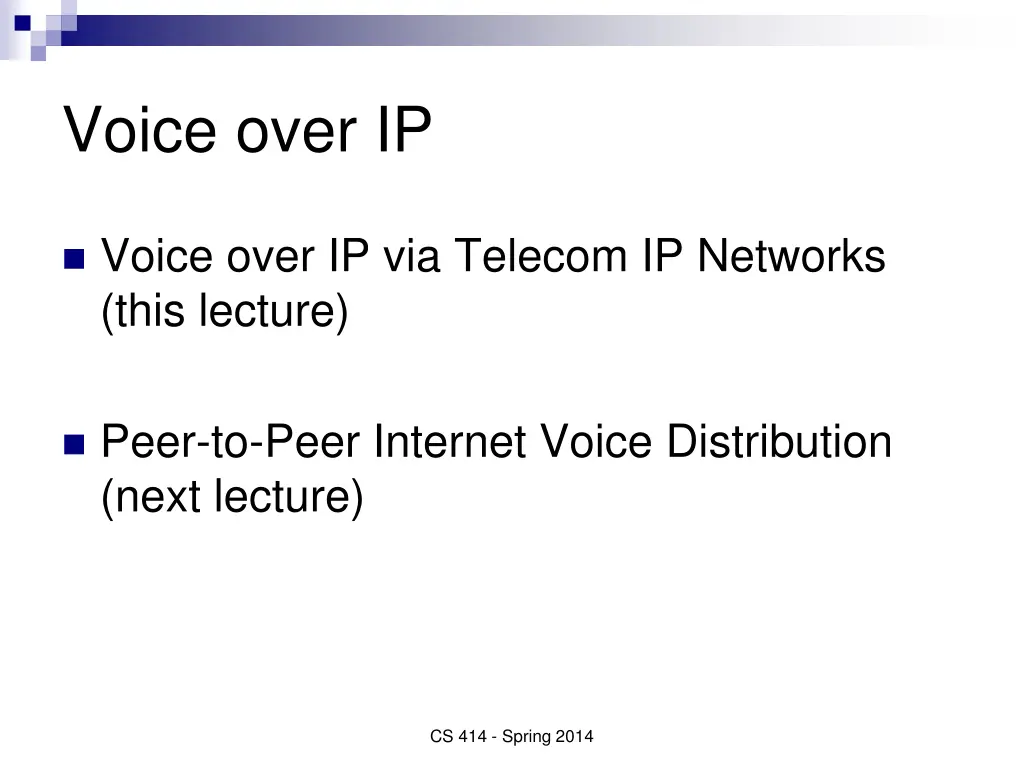 voice over ip