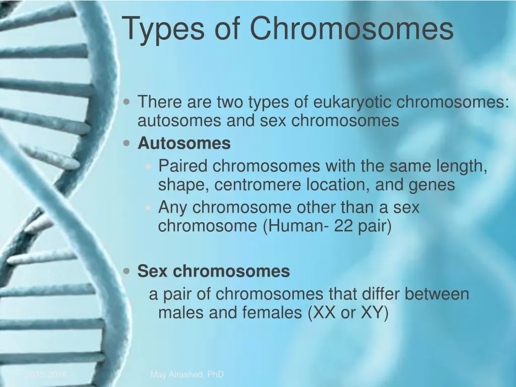types of chromosomes