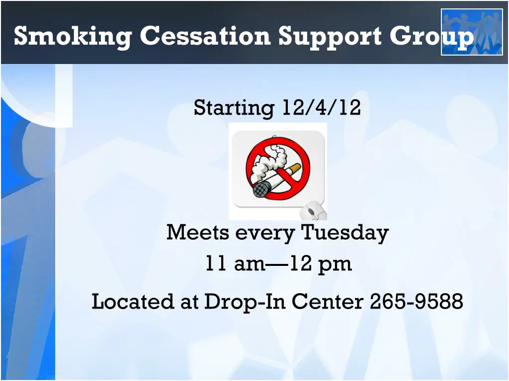smoking cessation support group