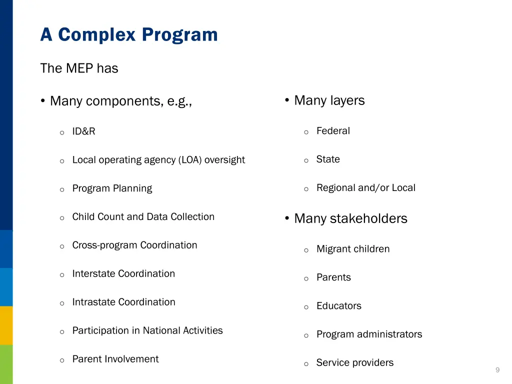 a complex program