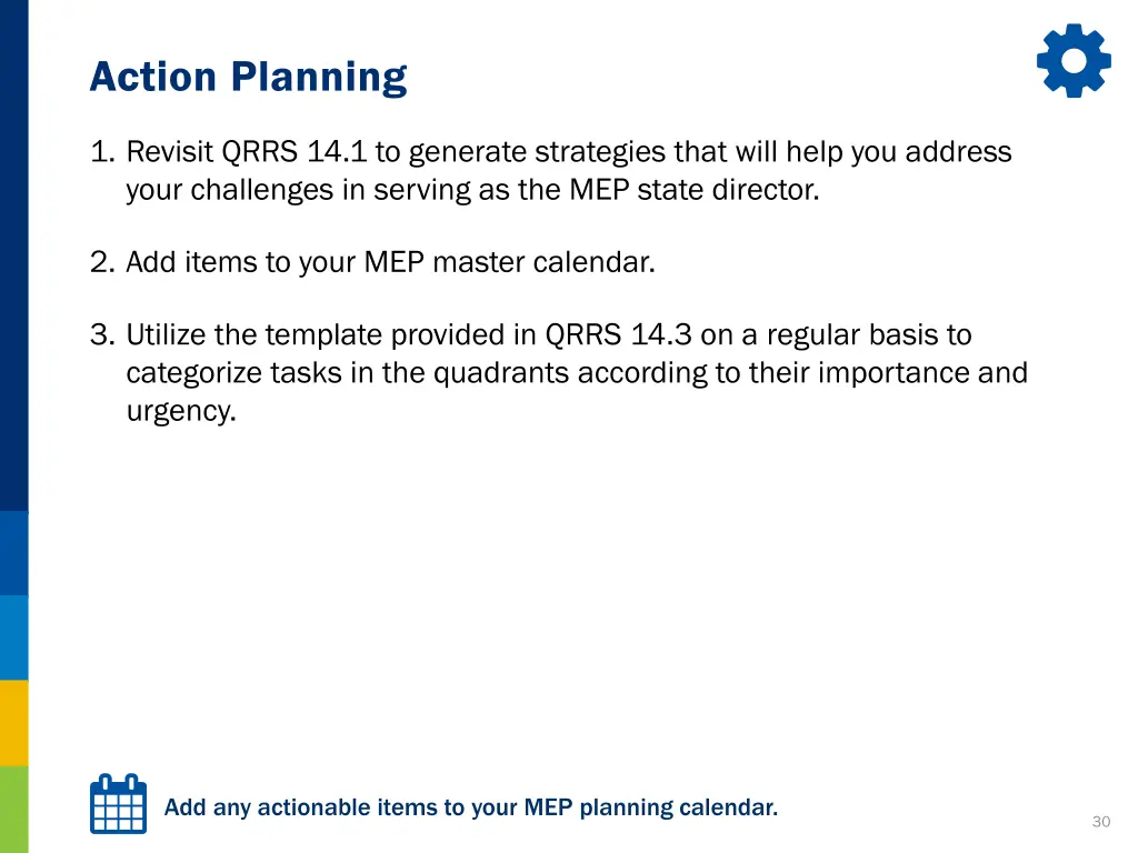action planning