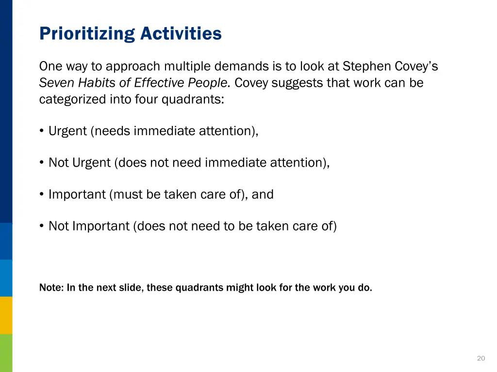 prioritizing activities 1