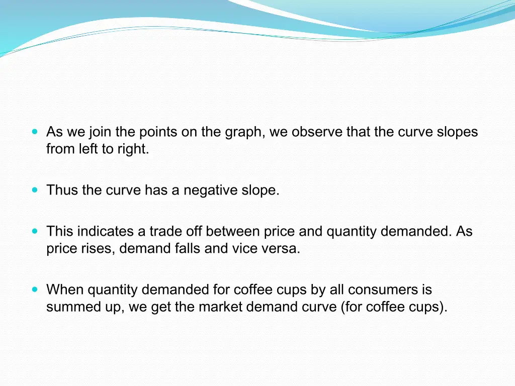 as we join the points on the graph we observe