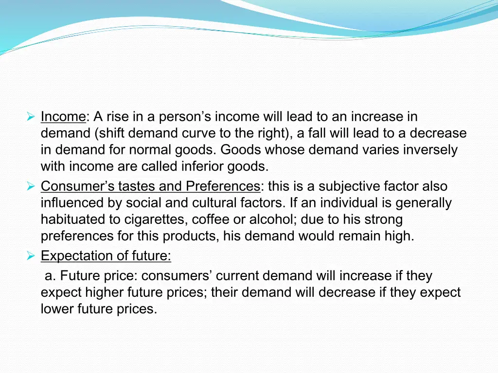 income a rise in a person s income will lead