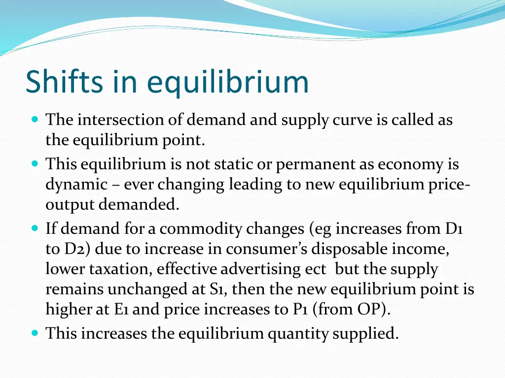 shifts in equilibrium