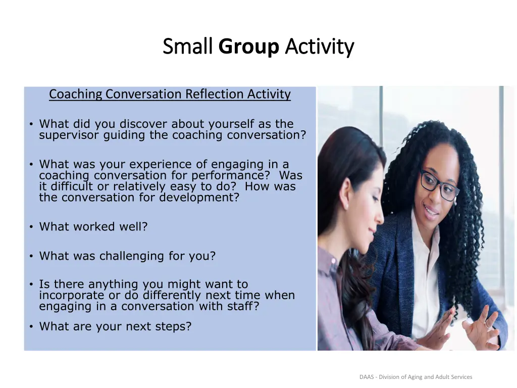 small small group activity