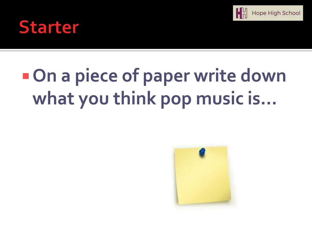 on a piece of paper write down what you think