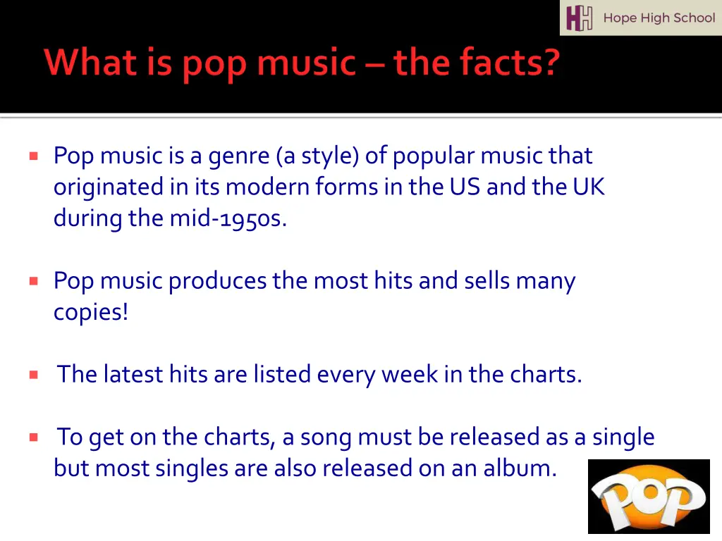 pop music is a genre a style of popular music