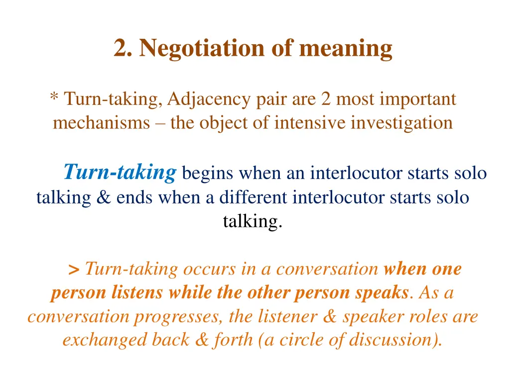 2 negotiation of meaning