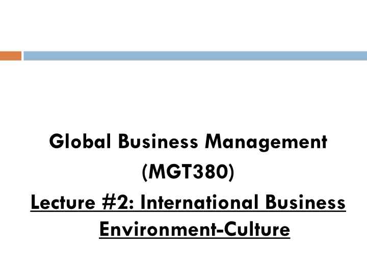 global business management mgt380 lecture