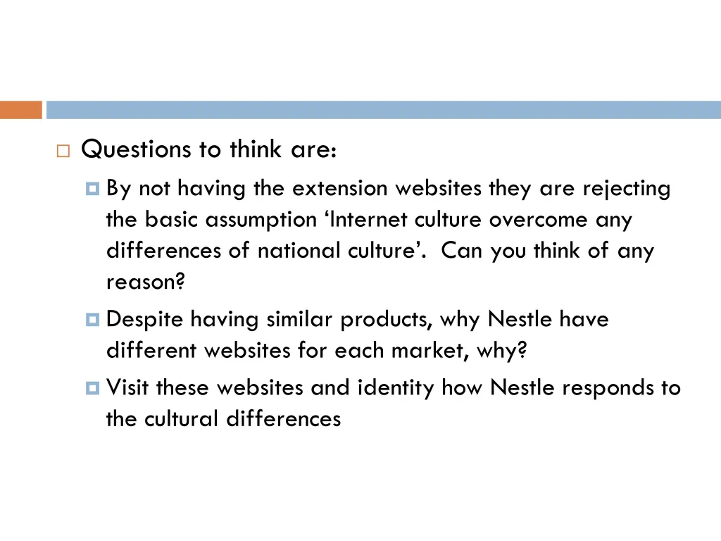 questions to think are by not having