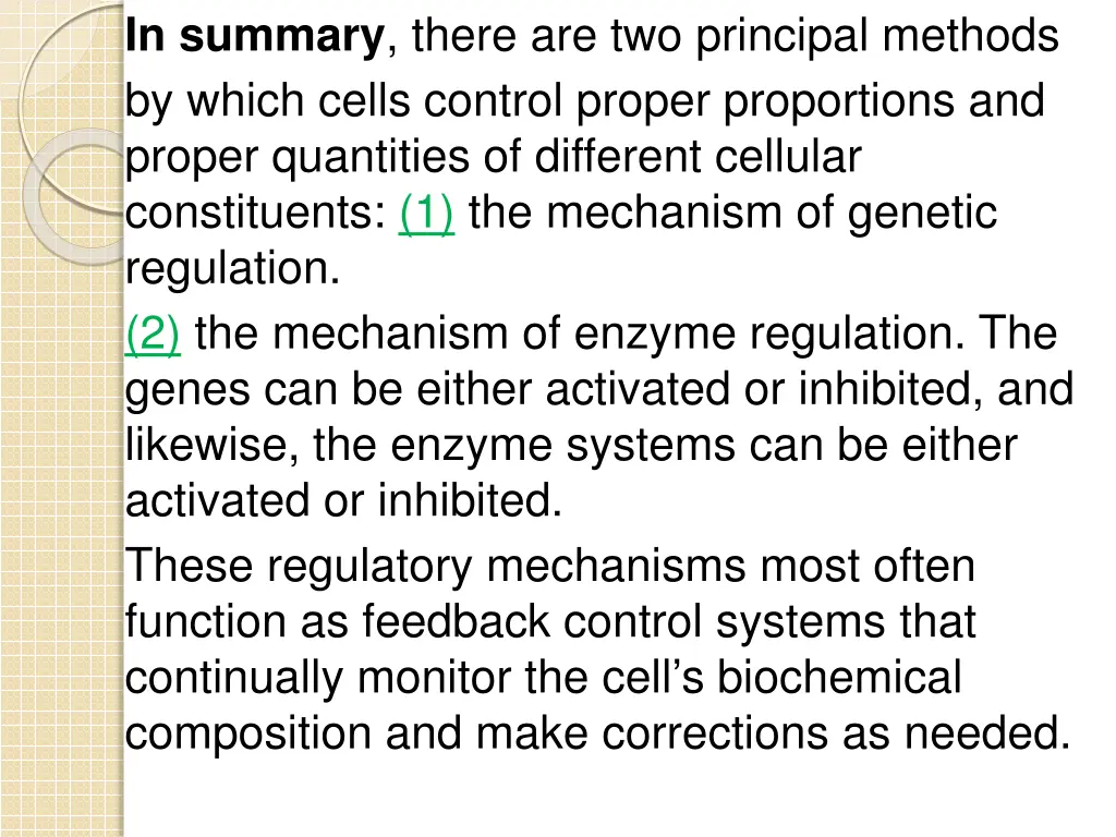 in summary there are two principal methods