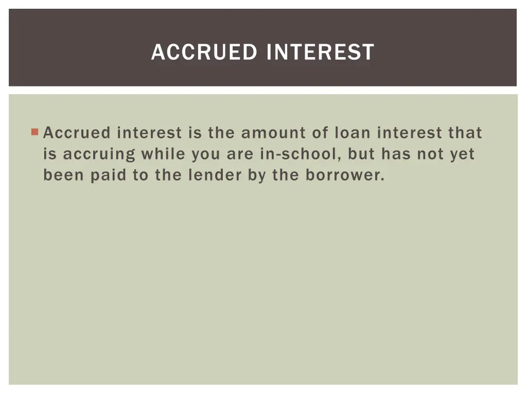 accrued interest