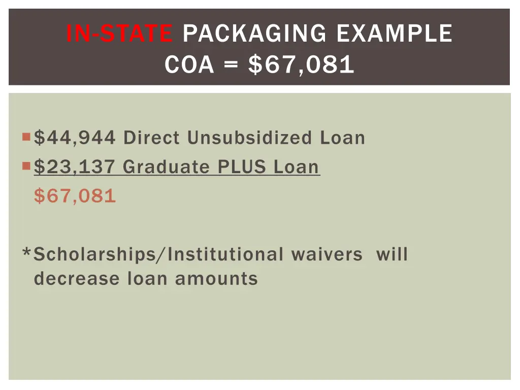 in state packaging example coa 67 081