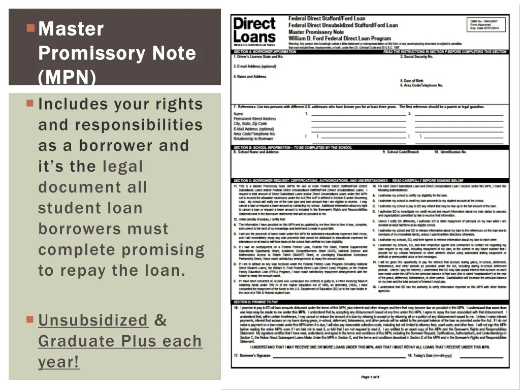 master master promissory note promissory note