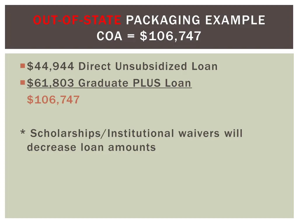 out of state packaging example coa 106 747