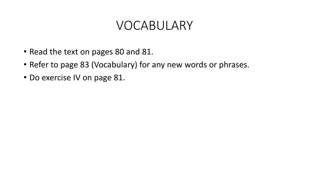 vocabulary