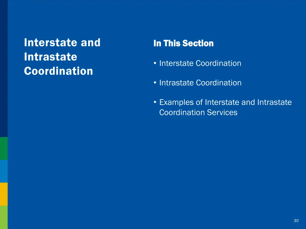 interstate and intrastate coordination 1