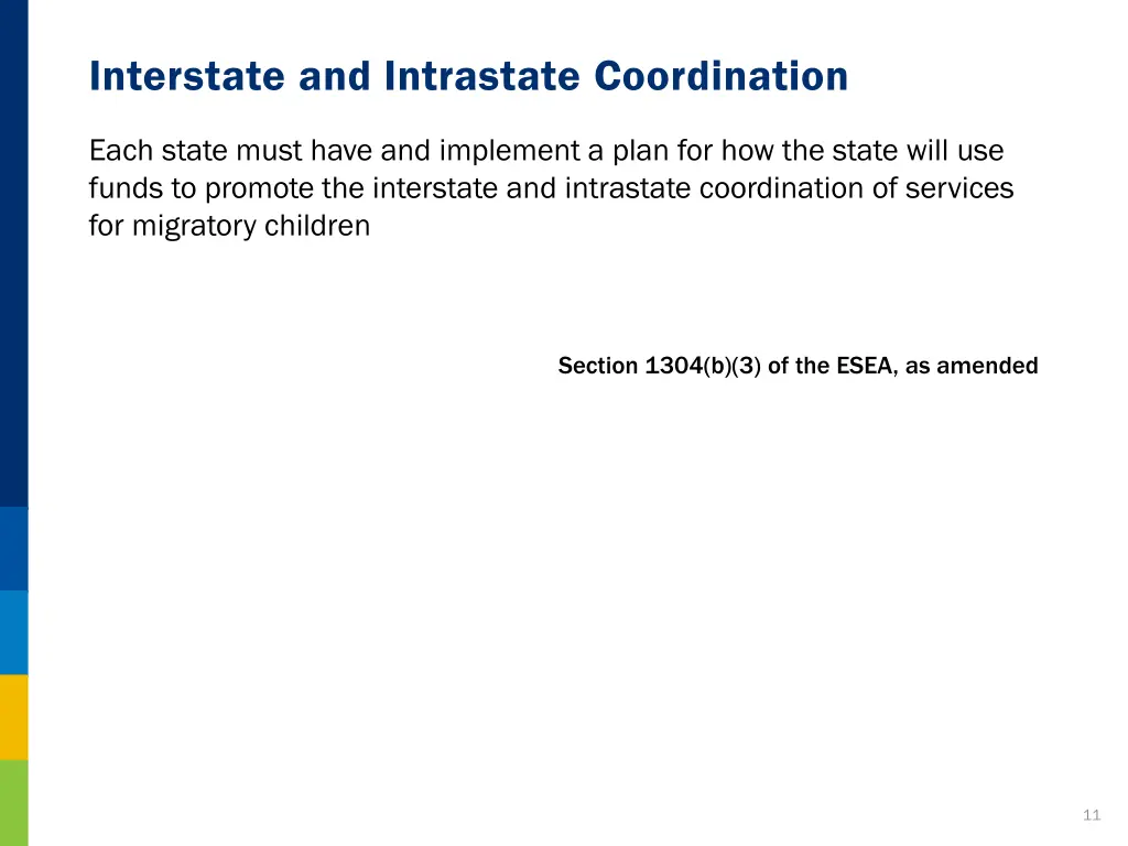 interstate and intrastate coordination