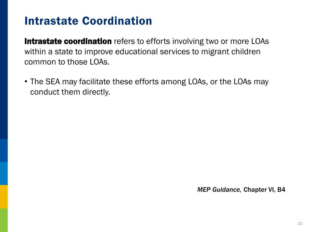 intrastate coordination