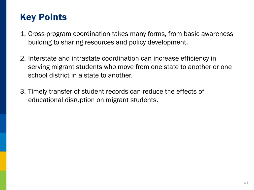 key points