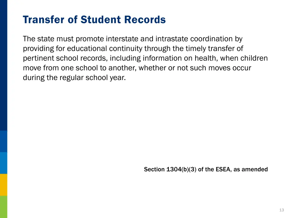 transfer of student records
