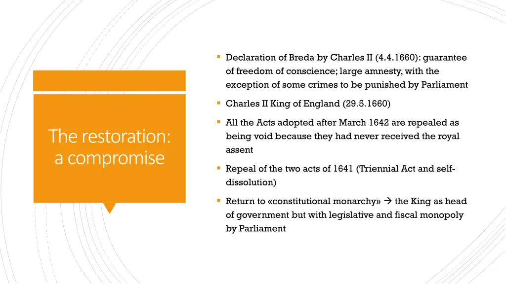 declaration of breda by charles ii 4 4 1660