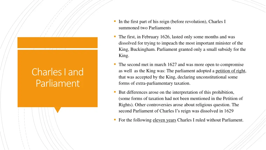 in the first part of his reign before revolution