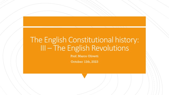 the english constitutional history