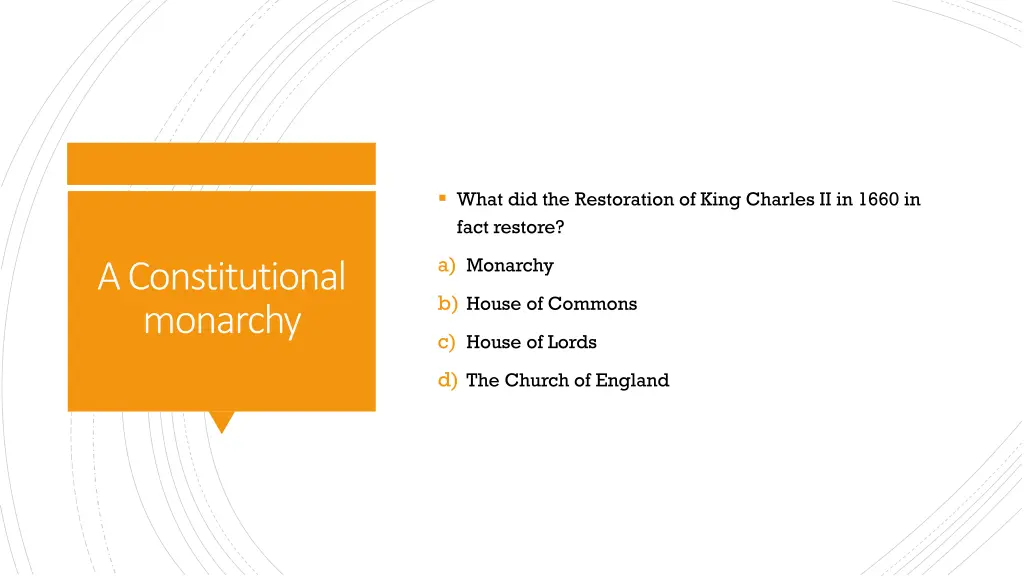 what did the restoration of king charles