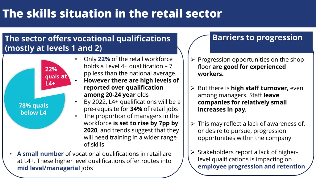 the skills situation in the retail sector
