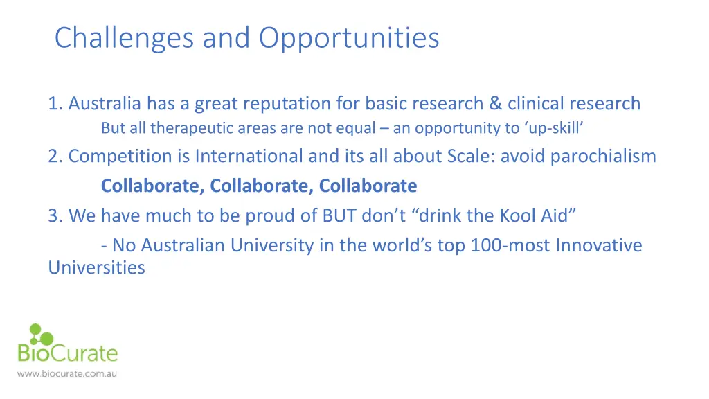 challenges and opportunities