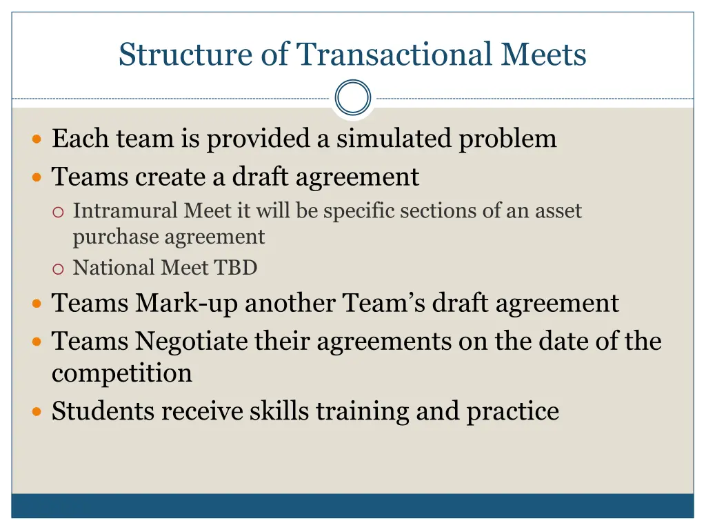structure of transactional meets