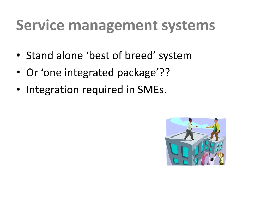 service management systems