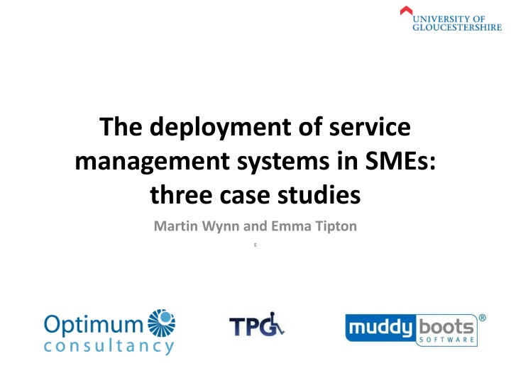 the deployment of service management systems