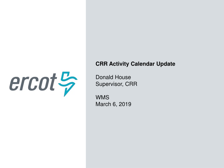 crr activity calendar update