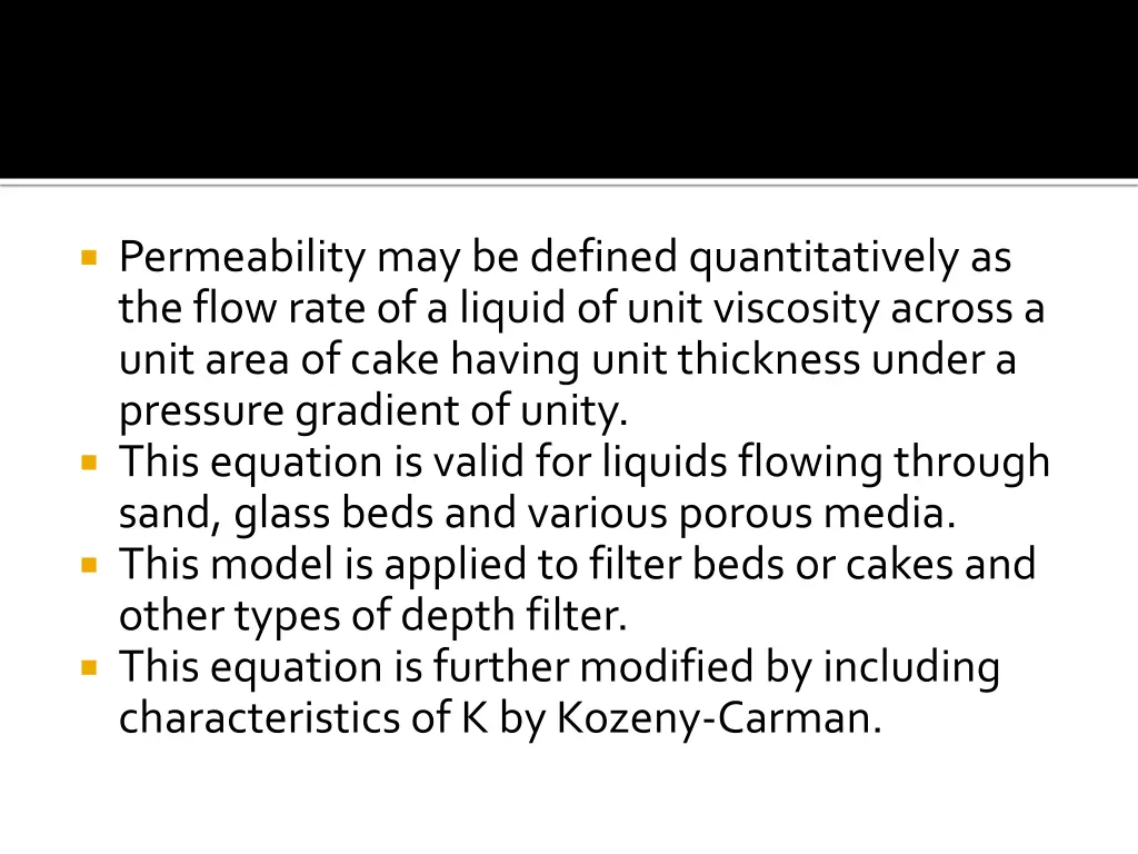permeability may be defined quantitatively