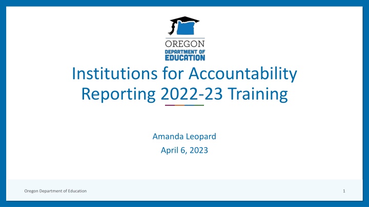 institutions for accountability reporting 2022