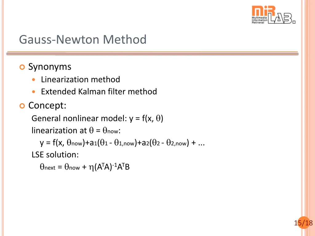 gauss newton method