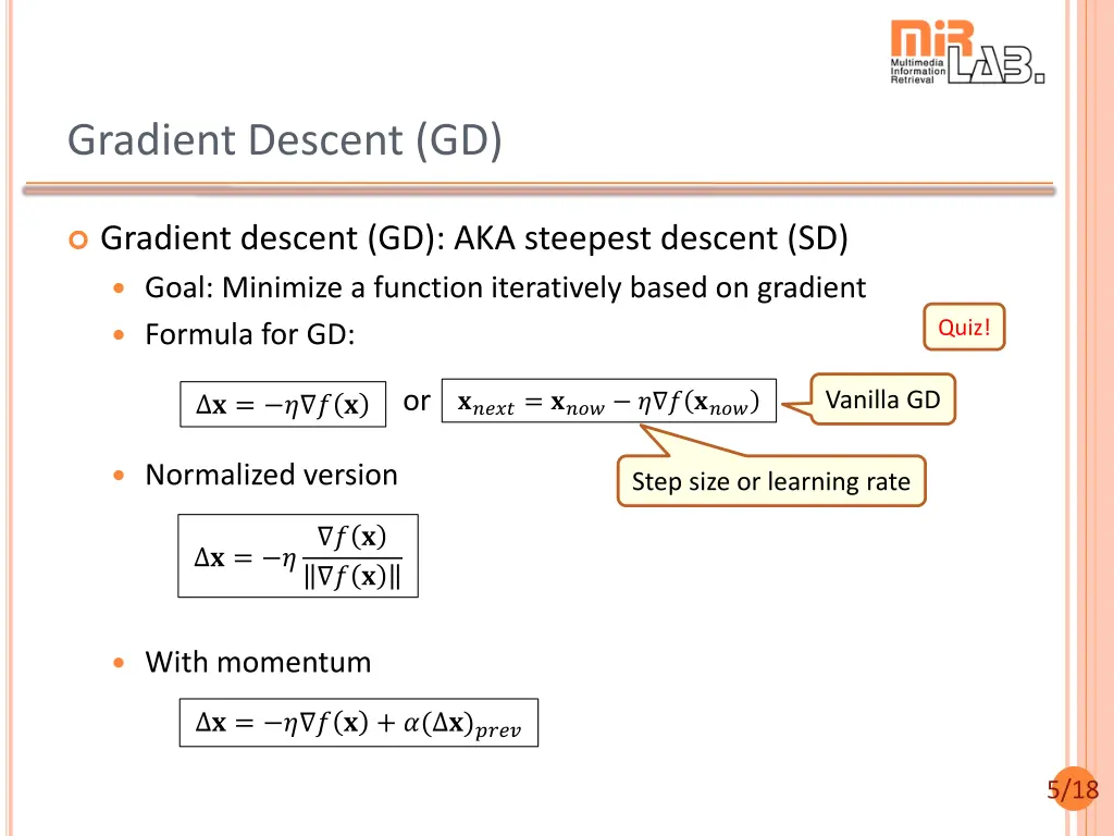gradient descent gd
