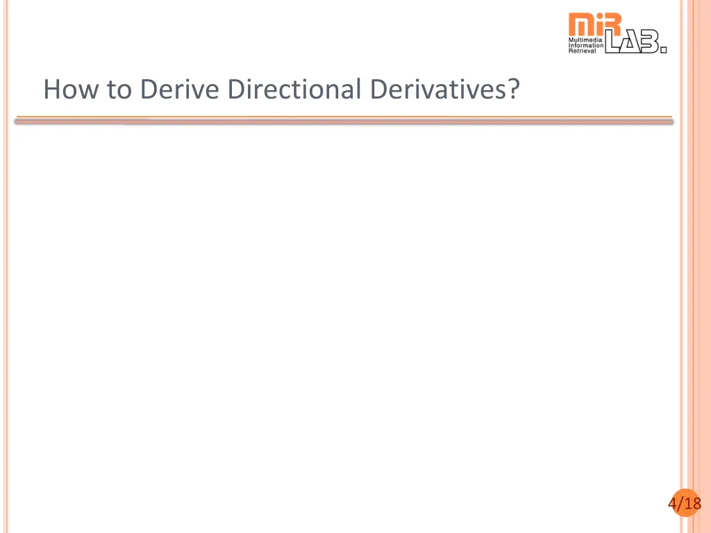 how to derive directional derivatives