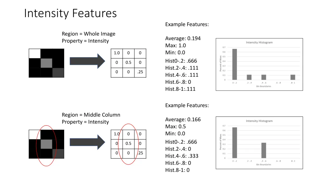 intensity features